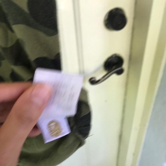 Bape A Bathing Ape Tee Camo Zipper Print Men’s Large L - Picture 5 of 7